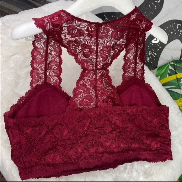 Plus Cabernet Bralette Hourglass Back Lace w.Pads - Picture 3 of 8